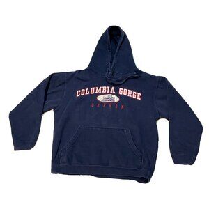 Columbia Gorge Oregon hoodie sweater mens small Ouray Sportswear blue